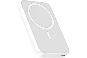 AOGBDVB Wireless Power Bank, Magnetische Kabelloses Powerbank 10000mAh 20W Schnell Aufladende Tragbares Ladegerät (USB C Input & Output), Externe Handyakkus für iPhone 16 15 14 13 12 Pro Max Samsung iPad