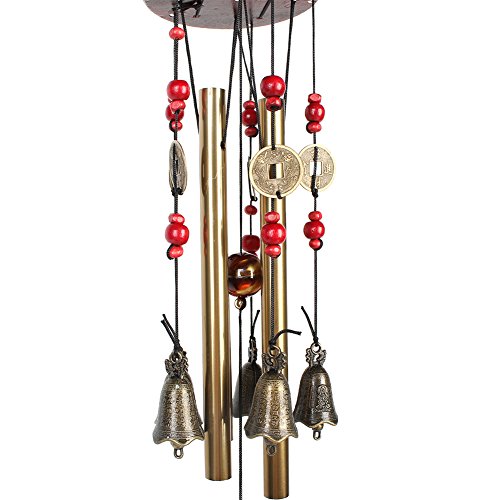 Zeig mir das geld: traditionelle chinesische erstaunlich 4 – 5 glasen holzsockel bronze windspiel glücklich Reichtum Glockenspiele - 2