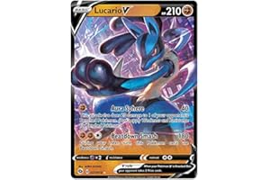 TITAN CARDS Lucario V 027/073 Carta Pokemon ultra rara (percorso dei campioni) + caricatore dall'alto TitanCards®