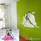 Walldesign Pencil Sketch Photo Gift Wall Sticker - Engrave Your Photos On The Wall - Creative Birthday / Anniversary Gift