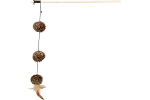 TRIXIE Varita de Juego con Pelotas de Pompón para Gatos