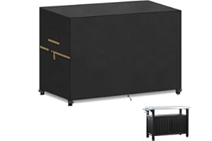 VANSHEIM Housse de Barbecue Extérieur Housse pour Barbecue à Gaz Bache Barbecue Exterieur pour Keter Desserte Barbecue Unity XL Housse pour Table de Plancha Trolley Housse Barbecue XXL 145x65x100cm