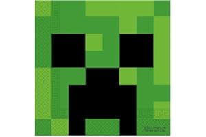 Procos 20 Serviettes en Papier Minecraft 33X33cm - Vert