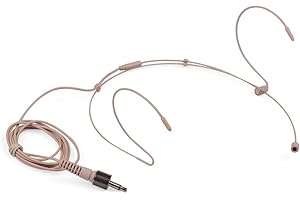 Fesjoy Micro-Casque léger Serre-tête Microphone à condensateur Prise 3,5 mm Compatible avec l'émetteur de Poche sans Fil Sennheiser