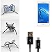 Produktbild Tischständer mit Ladekabel, Ladestation, Dockingstation für Huawei Honor 6C, schwarz „Spider“. Stativ Autohalterung mit Micro-USB Ladekabel - K-S-Trade