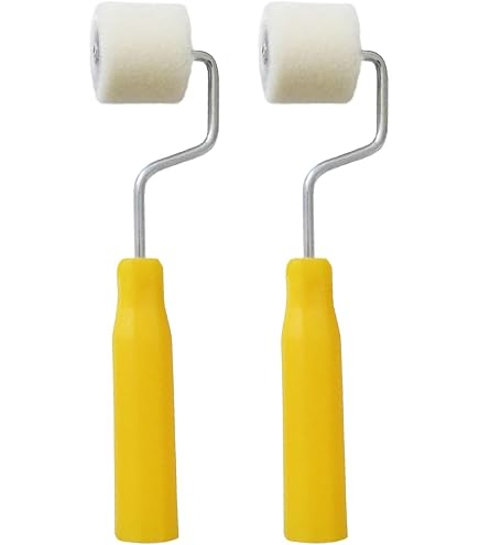 QHFlashbuy 25 Pièces Brosse à Eponges Rondes,Pinceaux Éponge Peinture