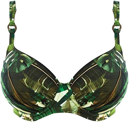 Fantasie Kuranda 6124 U/W Non Padded Full Cup Supportive Bikini Top DEEP JUNGLE Green 40G