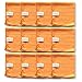 Produktbild Microfaser Tücher clean2magic Küche/Bad (12-teilig) | 12 Mikrofasertücher (orange) für alle Küchen- und Badflächen | 30 x 30 cm