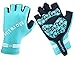 Produktbild LOUMVE Fahrradhandschuhe Atmungsaktiv Halbfinger Fitness Handschuhe Sports handschuhe Frauen Männer Blau L