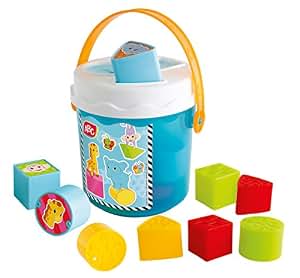 Simba ABC Bunter Sortiereimer – Mit Deckel & 3 Formen, 11 Teile, Für Kinder Ab 12 Monaten