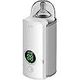 Baby Bottle Warmer with LCD Display, Portable Rechargeable Wireless Water Bottle Warmer for Formula Milk, Bottle Warmer On The Go, Fast & Accurate Heating of Baby Bottle Warmer for Car and Travel
