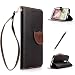Produktbild LG G2 Lederoptik PU Leder Hülle (Frei 2 in 1 Ball Touch Pen) CaseHome Nature Blatt Etui Magnetverschluss Stil PU-Leder Brieftasche [Standfunktion] Deckel Klapptasche Schale Flip Foliant Schützende Haut Hüllen Mit Wallet Kartenfach Magnetverschluss Standfunktion Handytasche Taljereep Lanyard Strap Tragen Folio Tasche Schutzhülle(Schwarz Color)