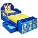 Produktbild TW24 Jugendbett 140cm x 70cm - Bett - Kinderbett mit Schubladen + Regal Paw Patrol blau