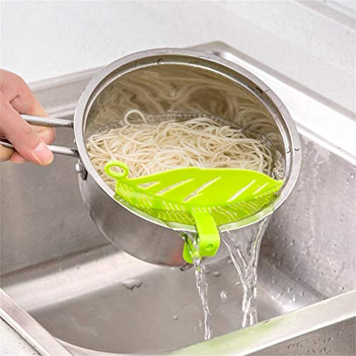 Hemore Forme de Feuille Riz Lavage Tamis Beans Peas Nettoyage Gadget de Cuisine Clips Outils Accessoires pour la Maison