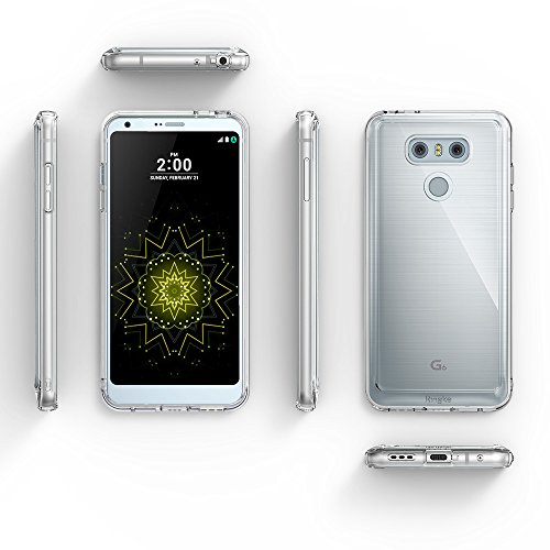 Ringke Funda LG G6   G6 Plus  Fusion  Protector de TPU con Parte Posterior Transparente de PC  Protecci  n contra ca  das  Carcasa Protectora biselada - Transparente Clear