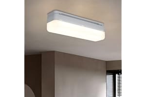 CBJKTX lampa sufitowa led 20cm oświetlenie sufitowe 13W ‎1170LM IP20 oprawa odporna na wilgoć led IP66 lampa łaty led naturalna biel 4000K do garażu warsztatowe biura sklepu pomieszczeń