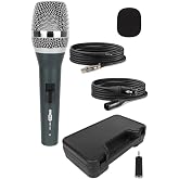 Hepa Merz RST-350 Profesyonel Dinamik Cardioid Kablolu EL Mikrofonu Kaliteli (&Ccedil;anta ve Full Set)