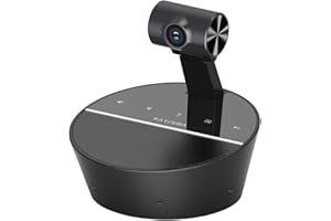 Kaysuda Altavoz de videoconferencia HD 1080p con altavoz integrado de 6 W y 6 micrófonos omnidireccionales para computadora