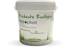 U URSAN Ursan - Bricoplast. Pintura Ecológica Interior Mate de Color Blanco para Paredes y Techos Sin Olor - Uso Recomendado en Paramentos Interiores como Yeso, Pladur, Escayola o Cemento - 4 Litros