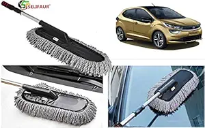 Selifaur Microfiber Flexible Duster Car Wash | Car Cleaning Accessories | Microfiber | Brushes | Dry/Wet Home, Kitchen, Office Cleaning Brush with Expandable Handle for - Tata Altroz