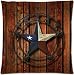 Western texas Star Zippered Throw Pillow Case Cushion Cover 18x18 Inch (Twin Sides)