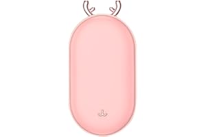 FACAIO Hand Warmer Scaldamani Elettrico Ricaricabile, Scalda Mani Portatile Elettrico, Scaldino USB Riutilizzabile, Scalda Mani Power Bank Tascabili & Elettrica per Sport all'Aria Aperta, Golf