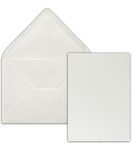 Set di 25 biglietti pieghevoli quadrati, 15 x 15 cm, con buste, blu notte, incollaggio a umido, per biglietti di auguri, inviti e molto altro ancora