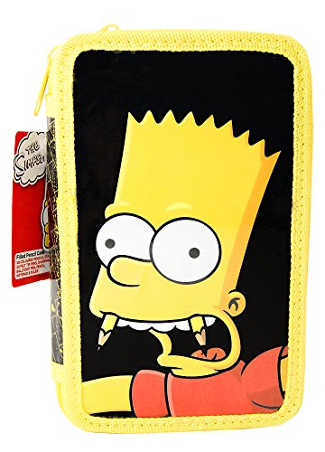 Preisvergleich Produktbild Simpsons gefüllt Federmäppchen, 2-Schicht-Federmäppchen! Offiziell lizenziert