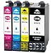 Produktbild Jagute 34XL Ersatz für Epson 34XL 34 Druckerpatronen für Epson Workforce Pro WF-3720DWF WF-3725DWF Patronen Hohe Kapazität 4er-Pack (1 Schwarz, 1 Cyan, 1 Magenta, 1 Gelb)