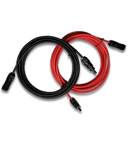 Wvoillty Solarkabel Verlängerung 4mm² - 2m Mit IP67 Steckern, Wasserdicht Für Photovoltaik Anlagen