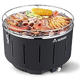 🔥【Portátil & Compartir la felicidad】Aobosi Charcoal Barbecue Grill tiene un tamaño adecuado de 34 * 34 * 23 cm y un peso liviano de 3,6 kg. Con nuestra bolsa de viaje de apoyo, es extremadamente conveniente y portátil para llevar a donde quieras. Junto con tus amigos y familiares compartiendo las diversiones, será ideal para acampar, practicar senderismo, pescar, cazar, hacer picnics, reunirse o incluso en el jardín del balcón y en una sala con ventilación.