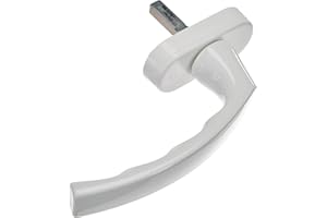 HOPPE 3737041 LIÈGE Poignée de fenêtre vissée cachée Blanc 7 x 32 cm