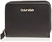 Produktbild Calvin Klein Jeans Damen Frame Medium Zip W/Flap Geldbörse, Schwarz (Black), 2x10x19 cm