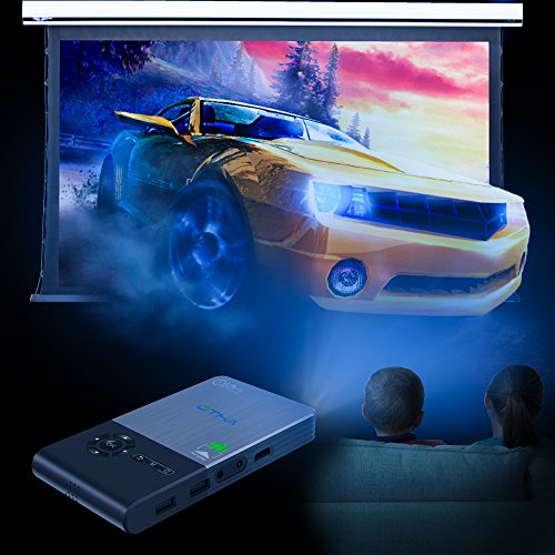 Mini Projector, OTHA Portable Video Projector 32GB Storage HDMI input Android Smart Home Theater with Auto Keystone Correction, Bluetooth and Wi-Fi Wireless Connectivity（Black）