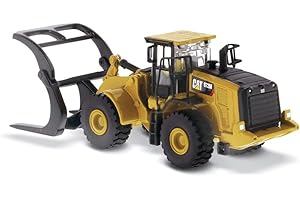 PLATZ Caterpillar Diecast Masters 1:87 972M Wheel Loader with Log Fork – HO Series 85950