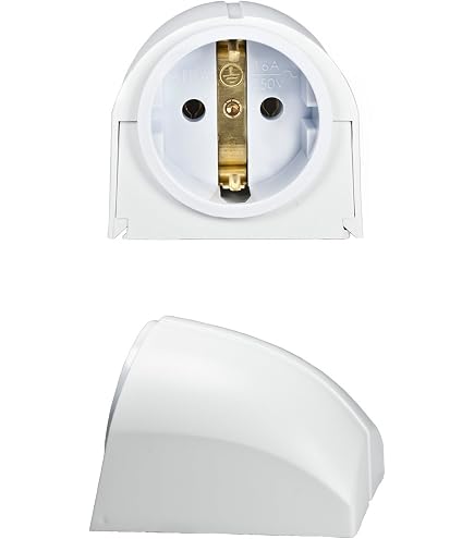 Elso Doppia Presa Elettrica Da Parete, Bianco Perla, Modello 515500 - 16A 250V, Morsetti A Vite, Per Conduttori Rame E Alluminio