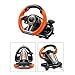 Produktbild Gaming Lenkrad Computerspielkonsole Racing Wheel mit Pedalen Unterstützung PC / PS3 / PS4 / X-ONE Computerspiel Lenkrad Simulation Racing Simulation Fahrschule Auto Controller für Driving Games