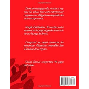 Livre chronologique des recettes et registre des achats pour auto-entrepreneur: Conforme aux obligations comptables des auto-entrepreneurs Livre en Ligne Livre chronologique des recettes et registre des achats pour auto-entrepreneur: Conforme aux obligations comptables des auto-entrepreneurs Livre en Ligne - Telecharger Ebook