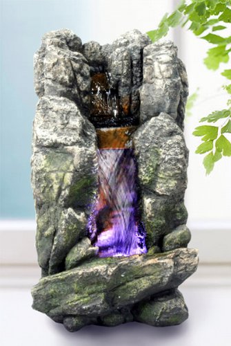 Brunnen Zimmerbrunnen mit LED Luftbefeuchtung Deko Wohnzimmer