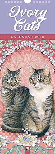 Preisvergleich Produktbild Ivory Cats 2019 (Slimline-Kalender)