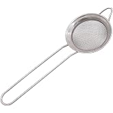 TRIXES Loose Leaf Tea Strainer - Stainless Steel - 6.5cm | Metal Kitchen Strainer with Handle - For Tea, Flour, Sugar and Des