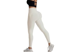 Lishang Leggins Donna Push Up Vita Alta Leggings Sportivi Anticellulite Scrunch Pantaloni Palestra Fitness Yoga Pant Controllo della Pancia Elastici Opaco