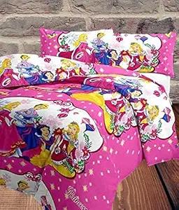 DK Group Microfiber Super Soft Barbie Doll Cartoon Kids Poly Cotton Design Print Reversible Single Bed Dohar AC Blanket