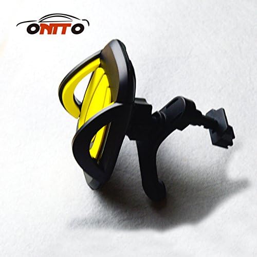 Onito Grip For Pro 2 Dashboard Car Phone Holder / Cars Mount / Universal Cradle Adjustable Phone Mount with Strong Sticky Gel Pad for iPhone 7 7 Plus 6S 6 5S 5C, Samsung Galaxy S7 S6 Note 5 4 HTC, Nokia, LG, Huawei and Other Smartphone Car Mobilephone Mount (Yellow)