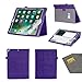 Produktbild ISIN Tablet Fall Serie Apple iPad Pro 12.9 2017 und 2015 Tablet-Modell Premium PU-Leder Schutzhülle Taschen mit Handschlaufe, Stylus Halter und Kartenschlitz (Violett)