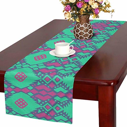 Zenzzle Table Runner 16in*72in print with Aztec tribal mexican pattern