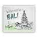Produktbild 2 x Welcome to Bali Vinyl Aufkleber Reise Gepäck # 10125 - 10cm/101mm Wide