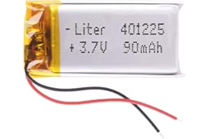 Bateria 401225 LiPo 3.7V 90mAh 0.333Wh 1S 5C Liter Energy Battery Akumulator dla Elektroniki ładowalny litowy polimerowy telefon - Nie nadaje się do sterowania radiowego 27x12x4mm (90mAh|401225)