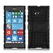Nokia Lumia 730 - Stylish Heavy Duty Hard Back Armor Shock Proof Case Cover with Back Stand Feature & Free Screen Protector by Accessories Collection RS.295.00