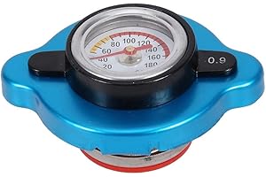 ‎KIMISS kühlerdeckel mit temperaturanzeige,Allgemeine Mittlere Wassertankabdeckung Konstanttemperaturabdeckung aus Aluminiumlegierung mit Wassertemperaturanzeige um Den Wasserstand Im Gleichgewicht zu Halten